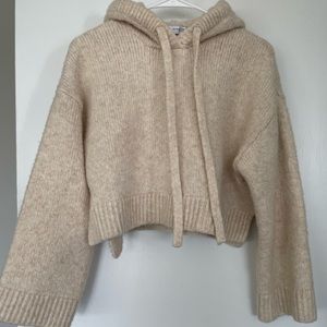 Long sleeve Zara wool crop top